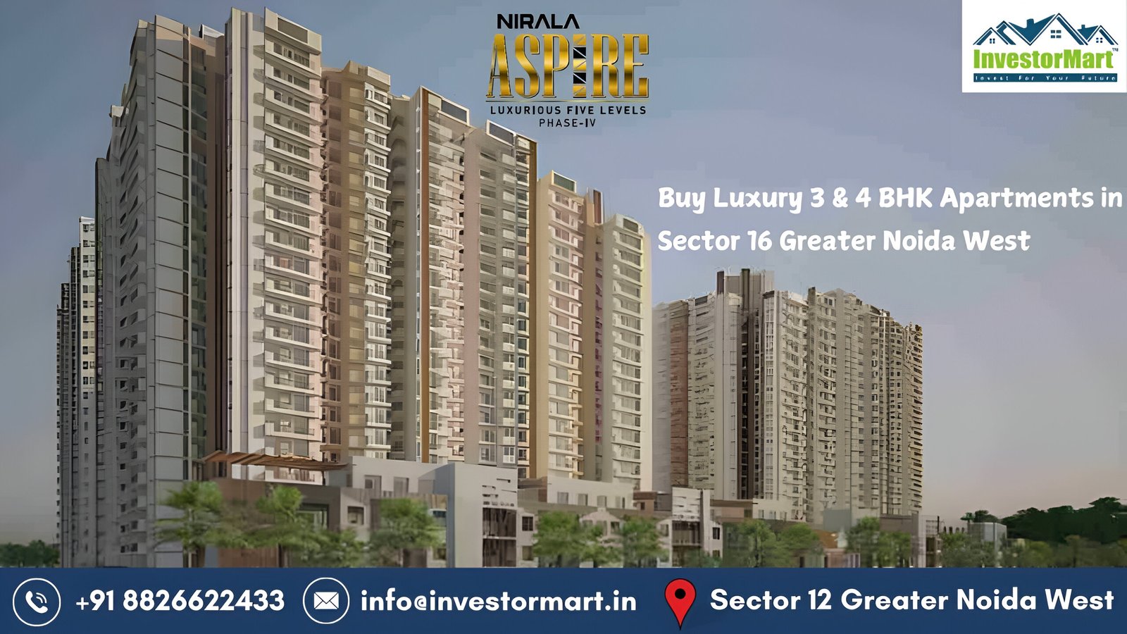 3 BHK Apartment Sale at Nirala Aspire Low Rise Phase 4