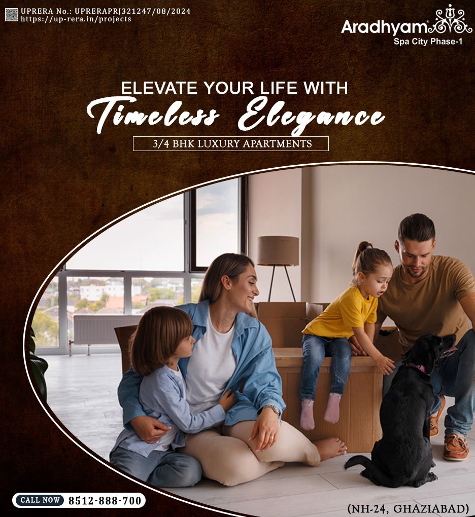 Aradhyam Spa City, NH-24  Luxury 3BHK Apartments in GZB