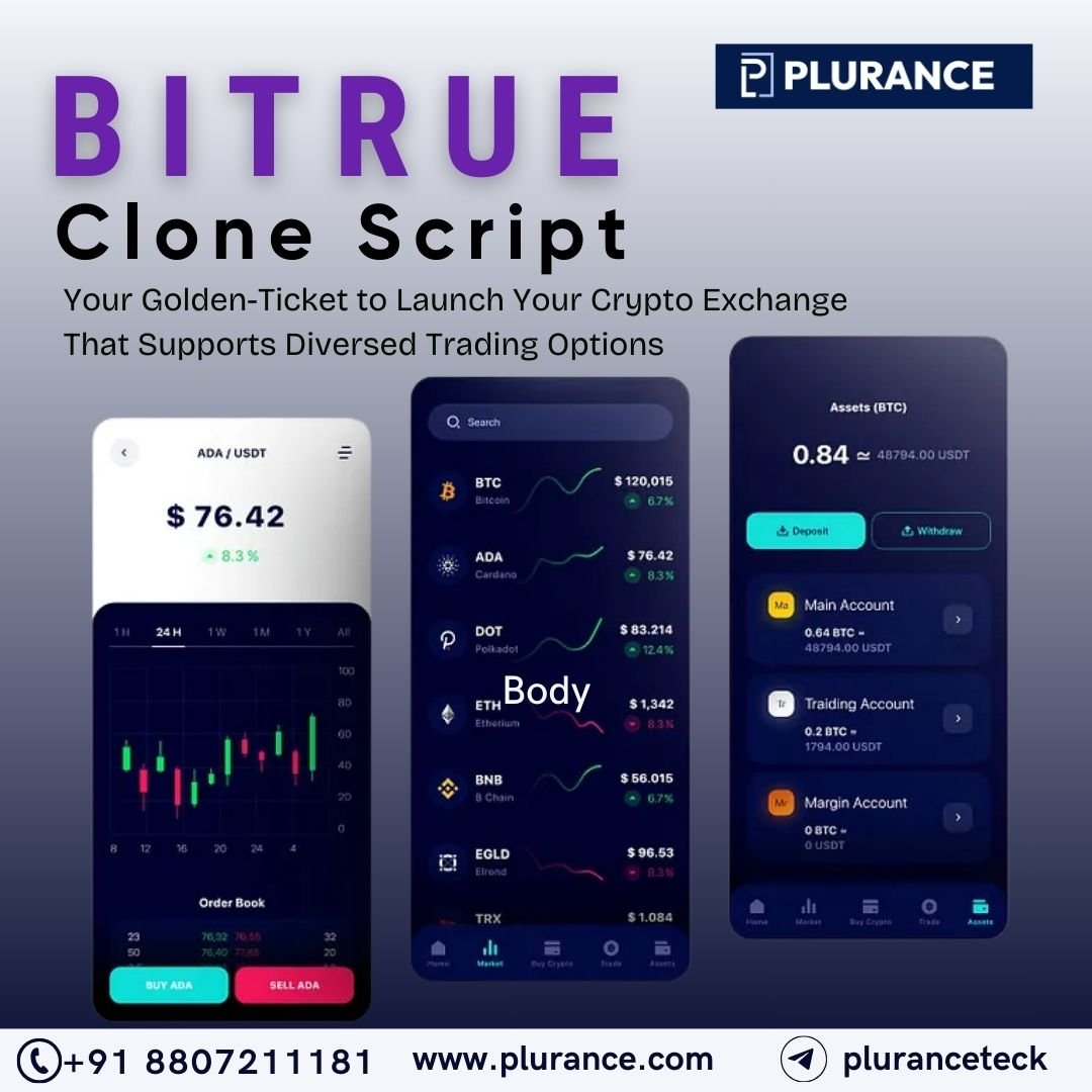 Seize the crypto market with Plurance's bitrue clone script