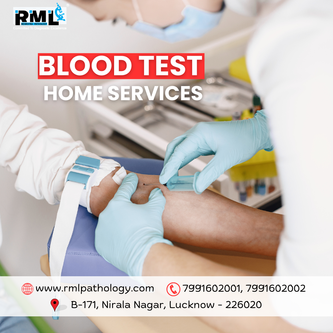 Blood sample home collection at Best Pathology lab in Lucknow.