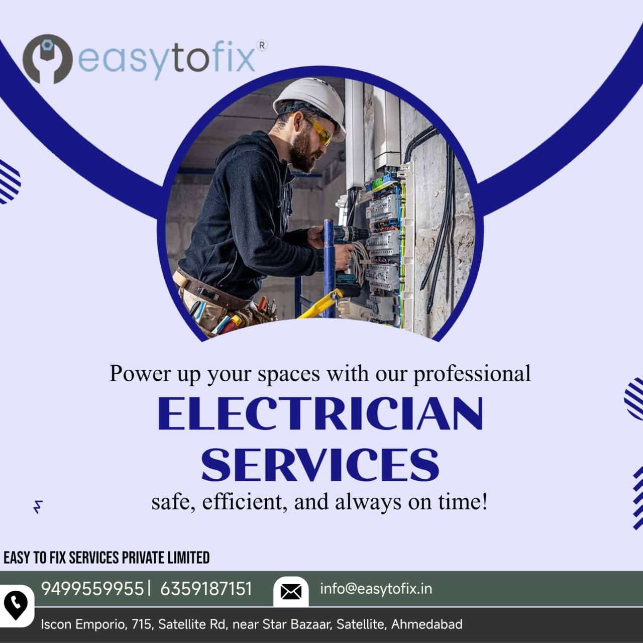 Book Electrician Services in Ranip Ahmedabad | 6359187151