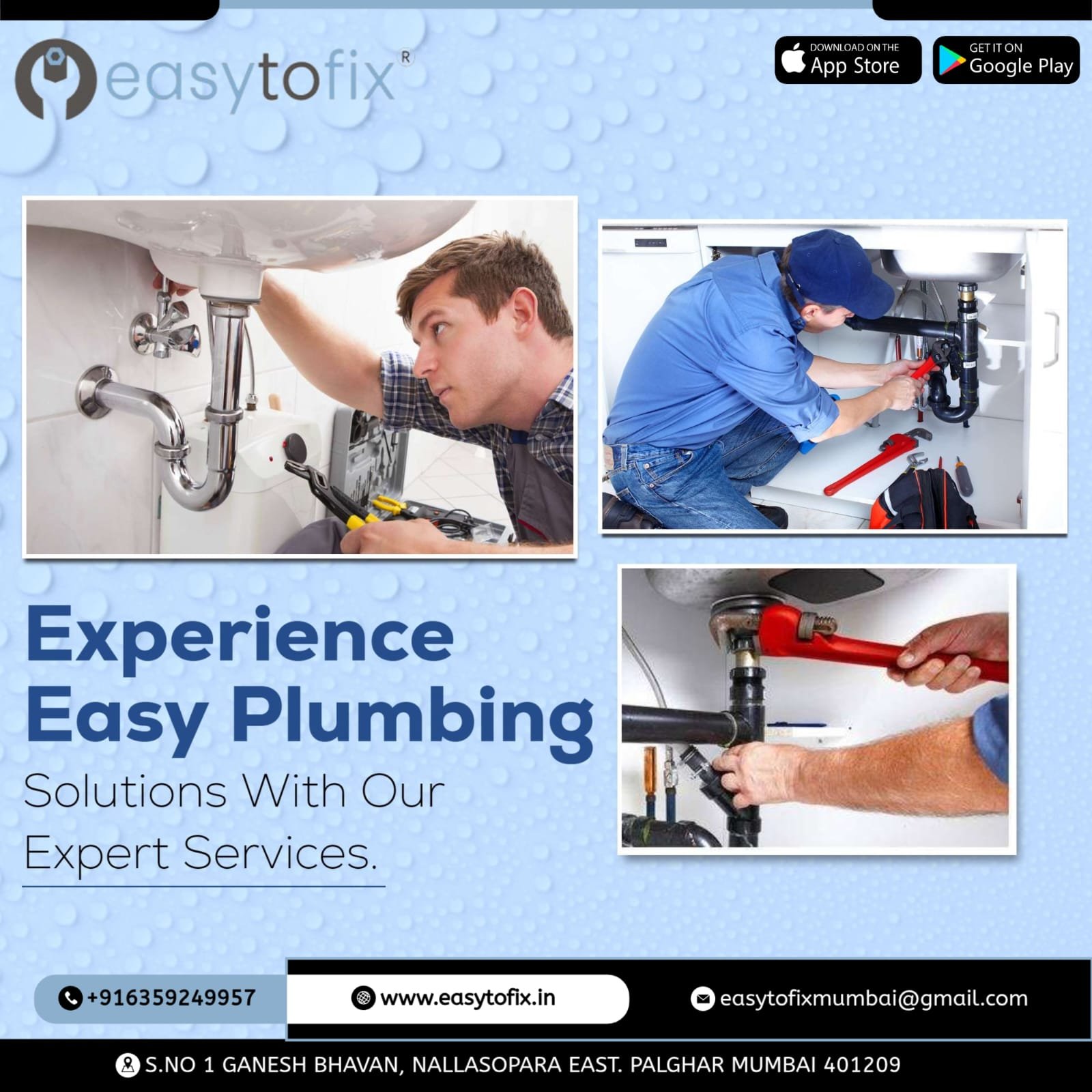 Book Online Plumbing Services in Mumbai | +916359249957