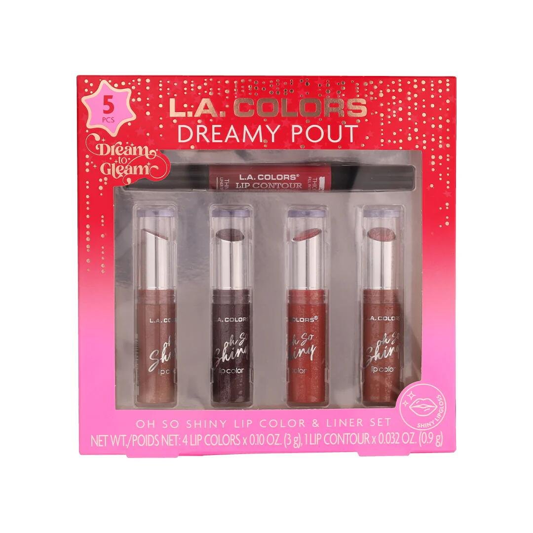 L.A. Colors 5 Pcs Dreamy Pout Lip Balm Set – Dreamy Pout – HOK Makeup