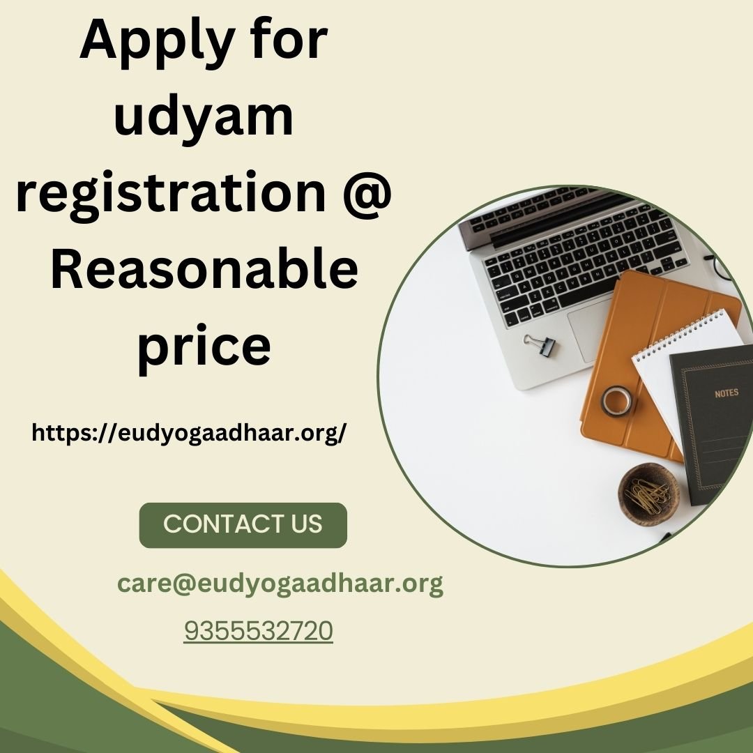 Apply for udyam registration @ Reasonable price