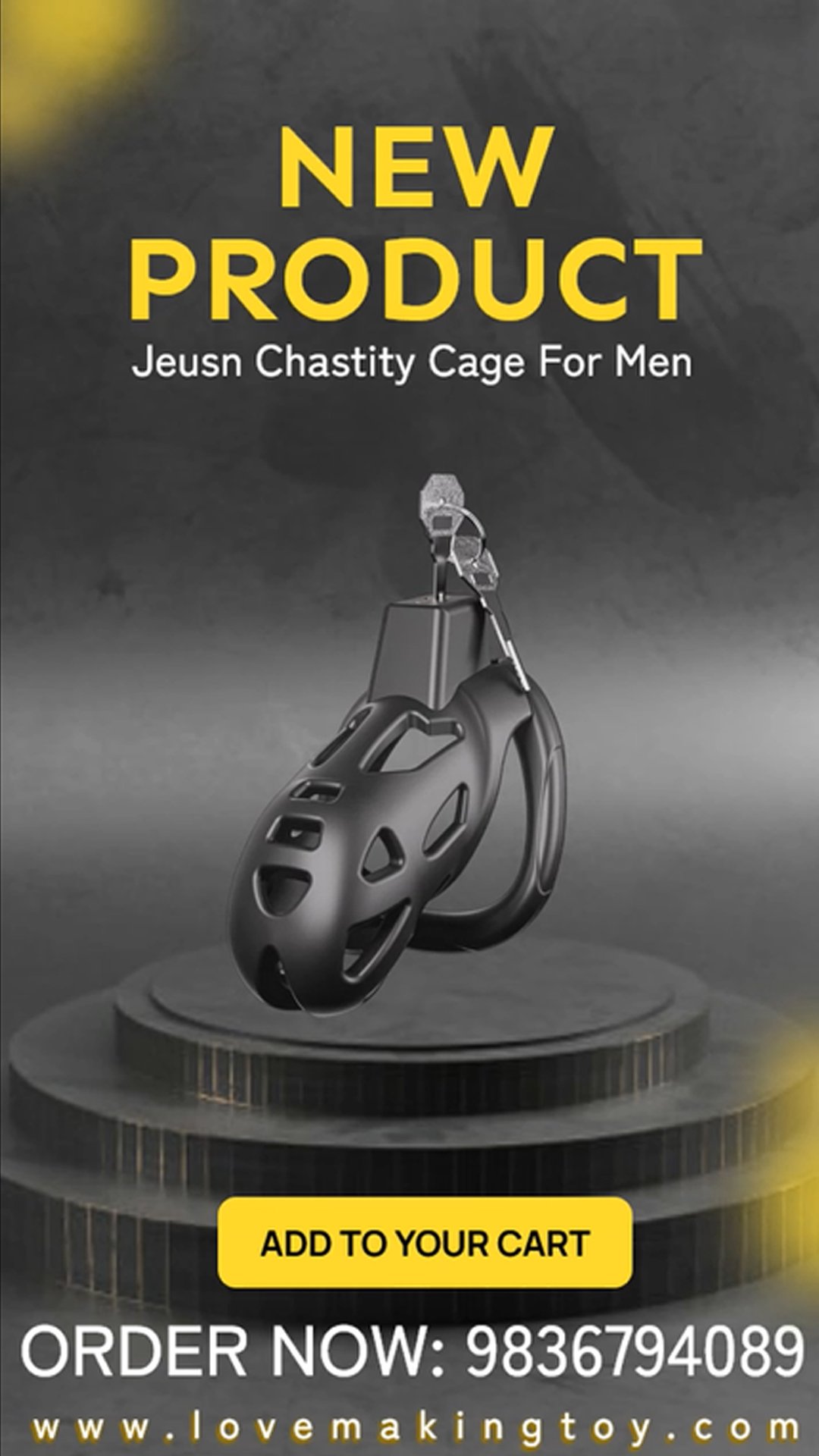 Explore New Intimacy with Jeusn Chastity Cage for Men Call 9836794089