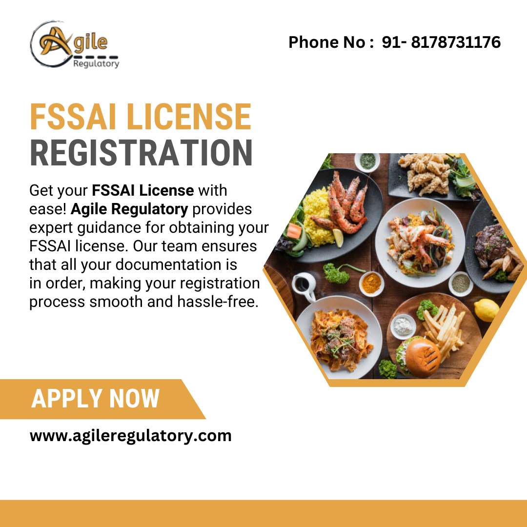 Get Your FSSAI License Today with Agile Regulatory!