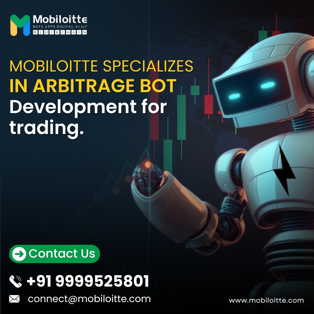 Mobiloitte specializes in Arbitrage Bot Development for trading