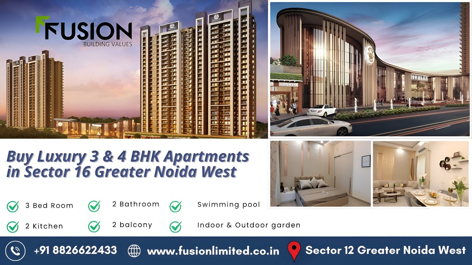 Fusion The Brook & Rivulet Resale in Greater Noida