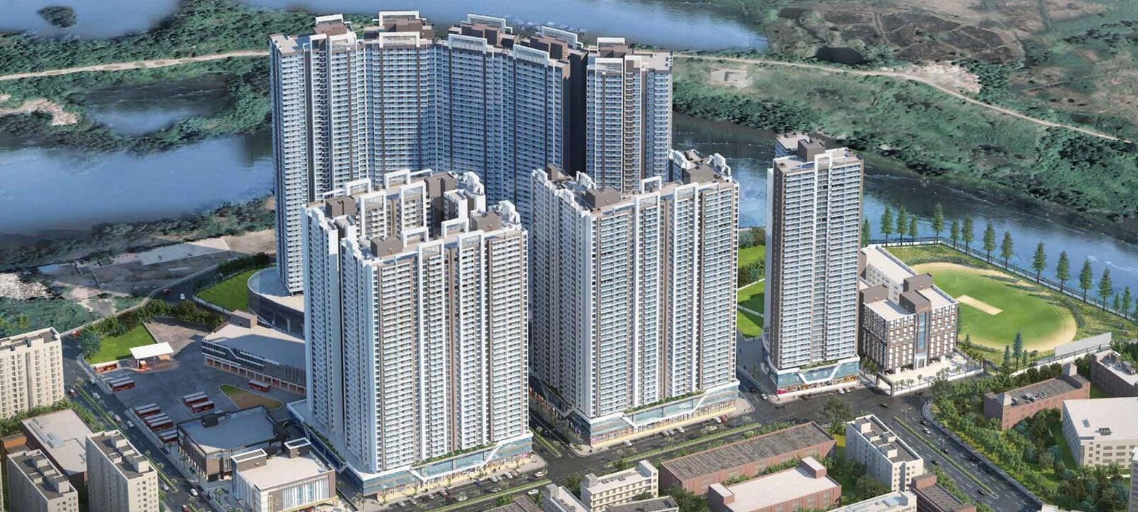 Grand Kausa City Mumbra Luxury 1, 2, & 3 BHK Apartments in 24 Acres of Prime Land