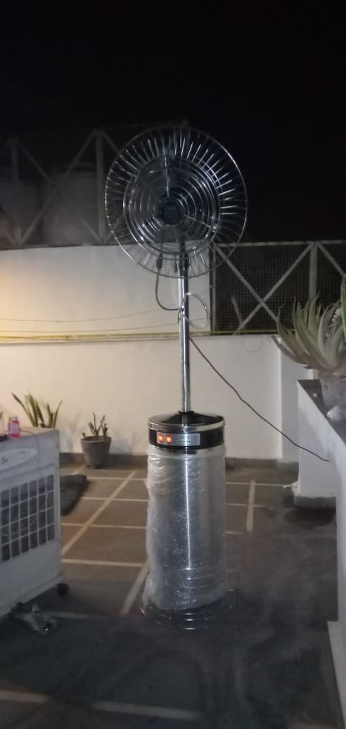 Outdoor Mist Fan – Stay Cool Anywhere!