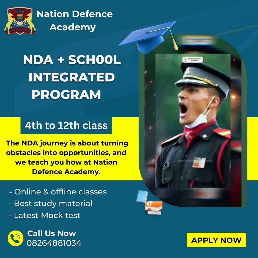 NDA Coaching with Schooling in Delhi