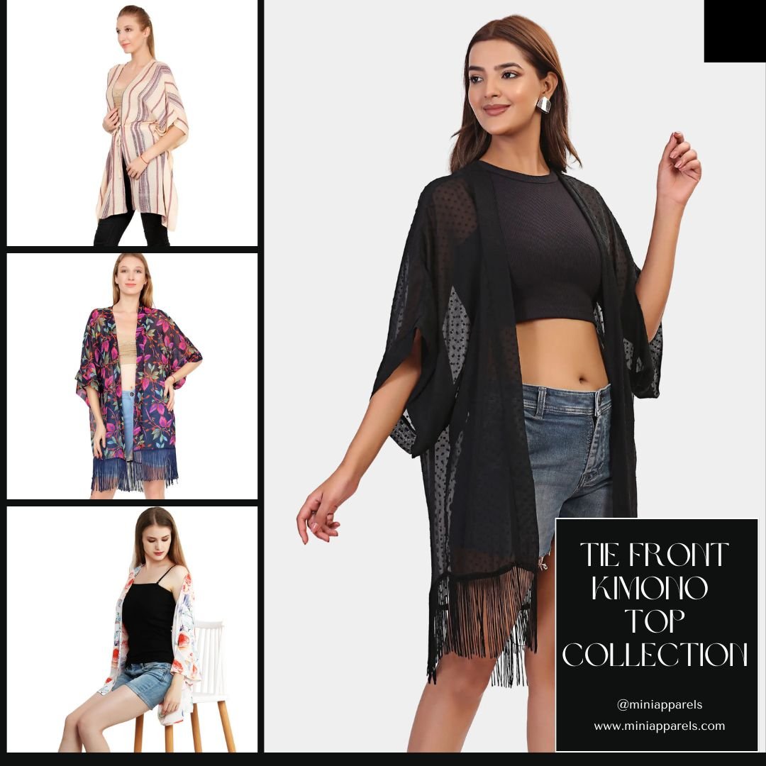 Style Meets Comfort: Mini Apparels’ Tie Front Kimono Top Collection