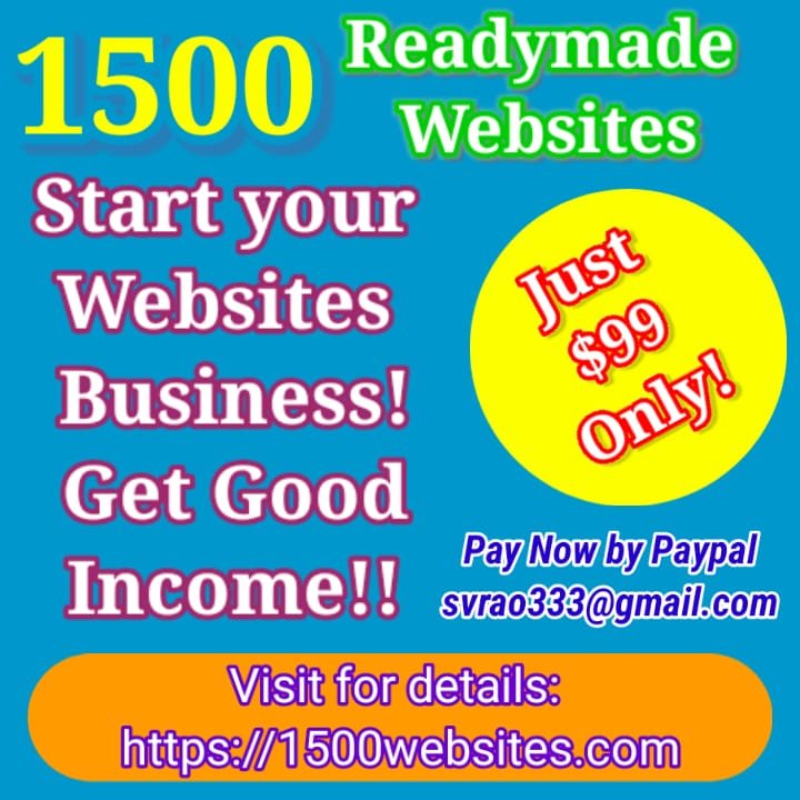 1500 Websites with Source Codes Available!!