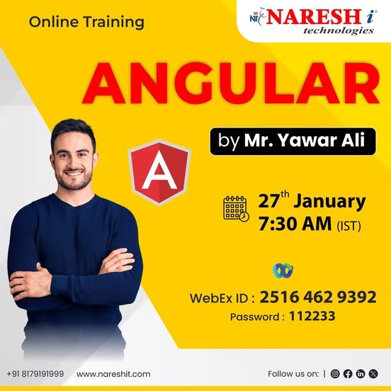 Join our ANGULAR Online Training – NareshIT Institute