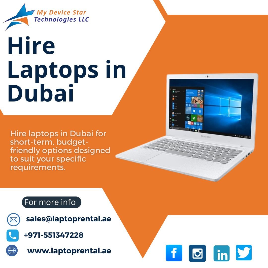 How can you easily Hire Laptops in Dubai?