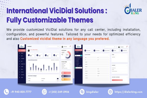 International ViciDial Solutions – Fully Customizable Themes – Dialerking