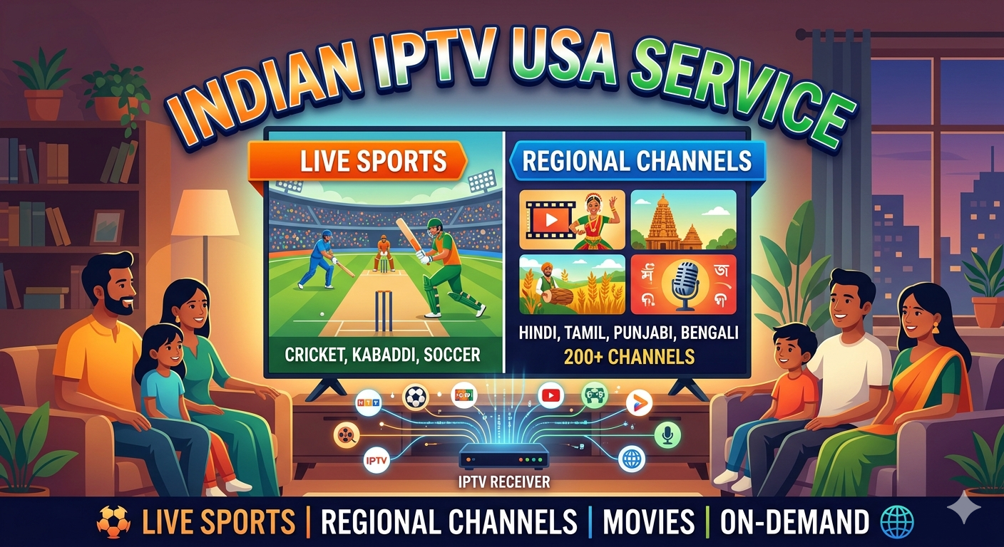 Indian IPTV USA Service with Live Sports and Regional Channels