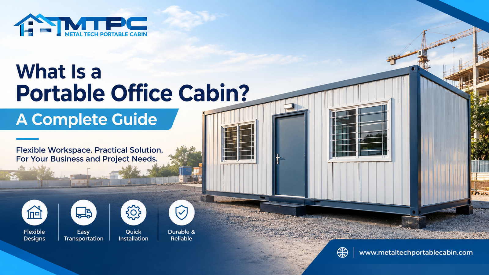 Portable Office Cabin manufacturers | Metal Tech Portable Cabin