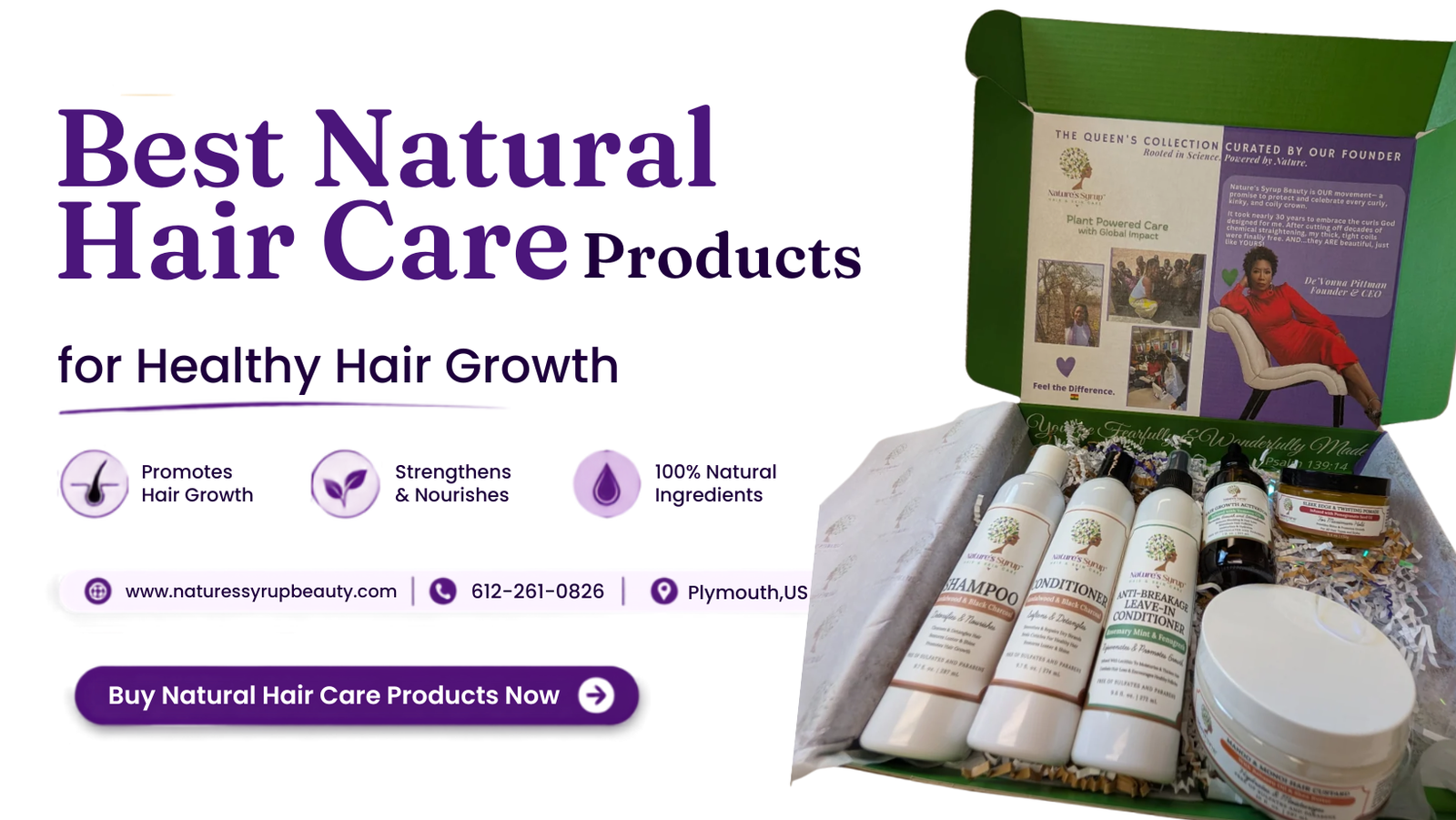 Best Natural Hair Care Products | Nature's Syrup Beauty