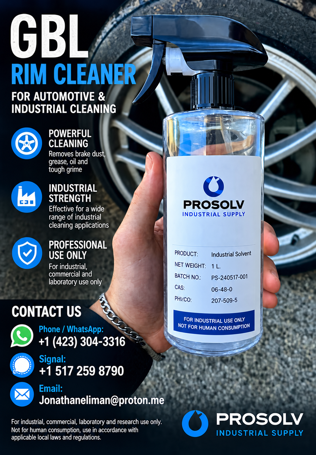 Buy GBL wheel cleaner  Safe & Effective Solutions-whatsapp:14233043316
