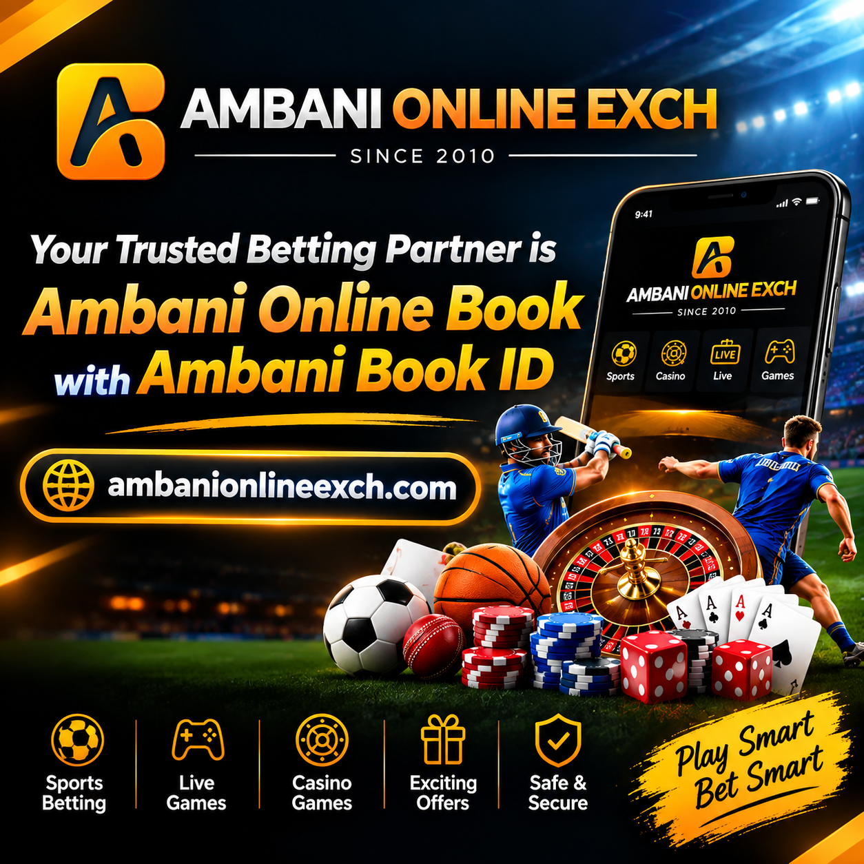 Your Trusted Betting Partner is Ambani Online Book with Ambani Book ID