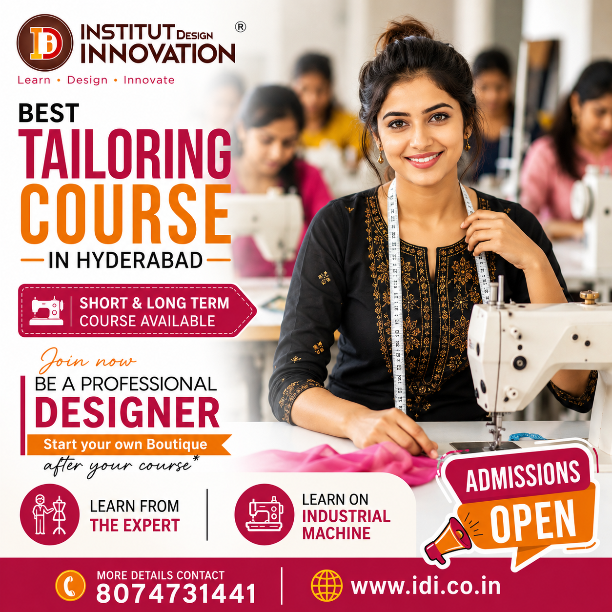 Tailoring Course Fees in Hyderabad – Course Details & Classes