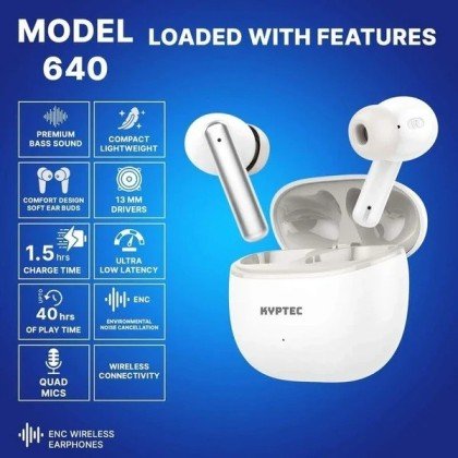 Kyptec LifeStyle® 640 ENC Earbuds – Big 13mm Sound & Smart True Wireless Value for Daily Life