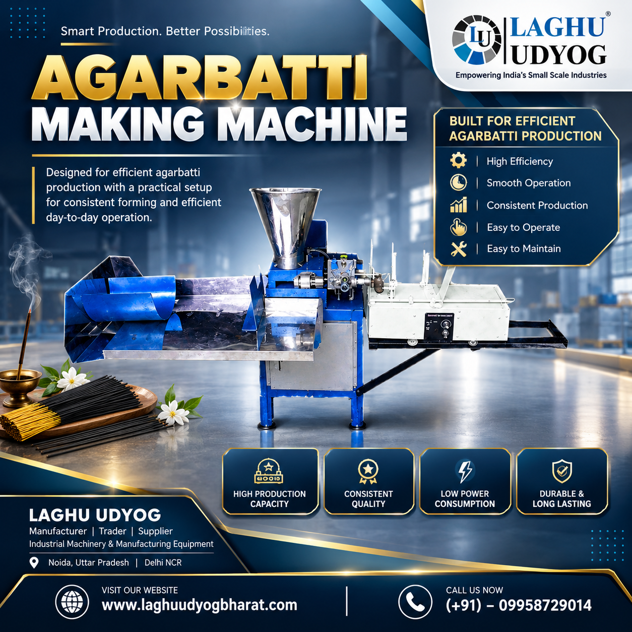 Agarbatti Making Machine Supplier for Growing Production Requirements