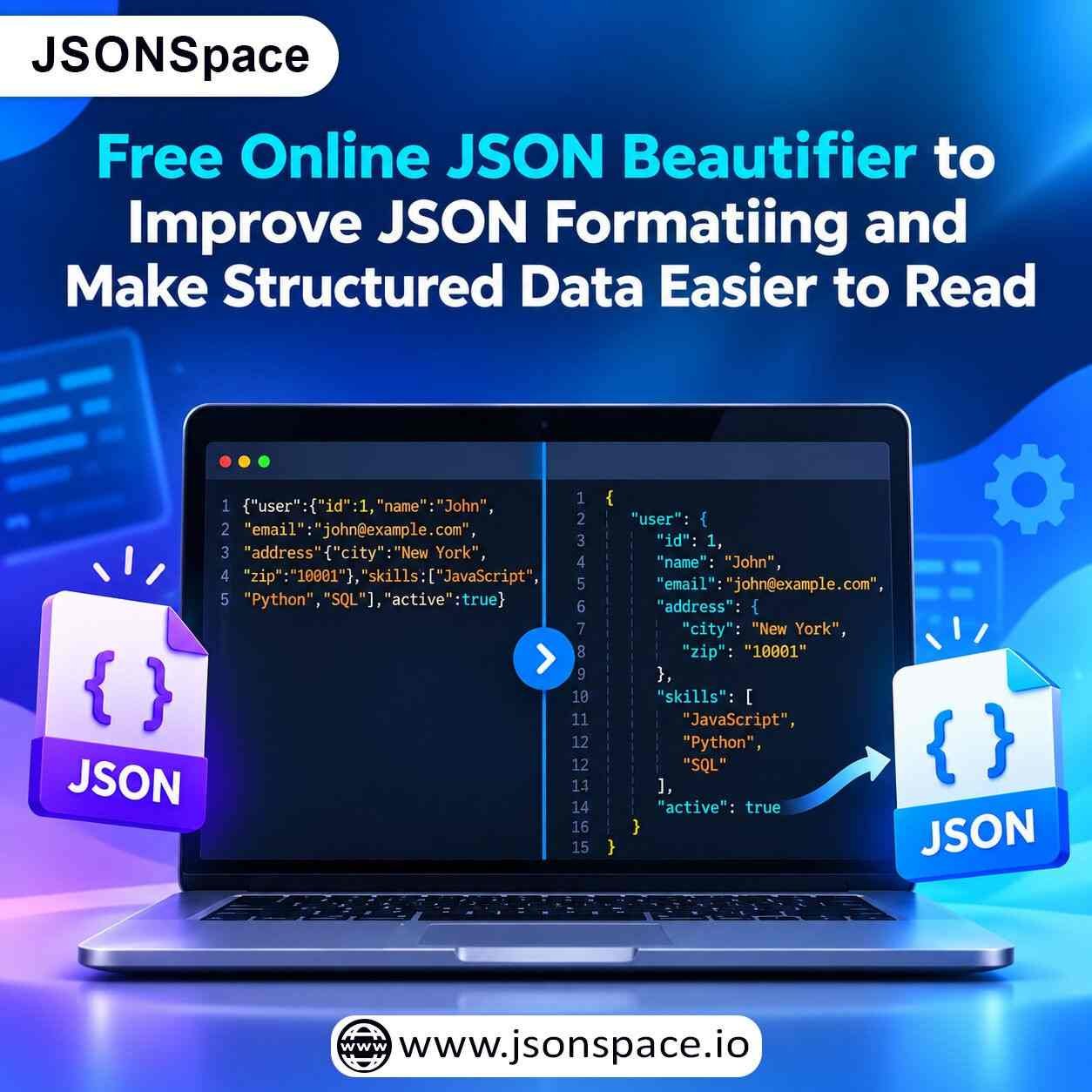 Free Online JSON Beautifier to Improve JSON Formatting and Make Structured Data Easier to Read